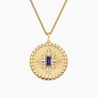 Star Lab Alexandrite Medallion Necklace