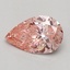 0.55 Ct. Fancy Vivid Pink Pear Lab Grown Diamond