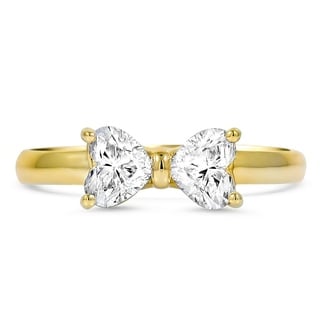 Custom Bow-Inspired Diamond Ring