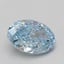 1.28 Ct. Fancy Vivid Blue Oval Lab Grown Diamond