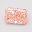 0.95 Ct. Fancy Vivid Pink Radiant Lab Grown Diamond