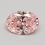 1.02 Ct. Fancy Pink Oval Lab Grown Diamond