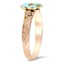 The Jewell Ring, smalltop view on a hand