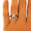 The Tessa Ring, smalltop view on a hand