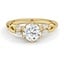 Custom Nature-Inspired Twisted Diamond Ring