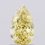 1.02 Ct. Fancy Intense  Yellow Pear Lab Grown Diamond