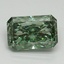 3.12 Ct. Fancy Vivid Pacific Green Radiant Lab Grown Diamond