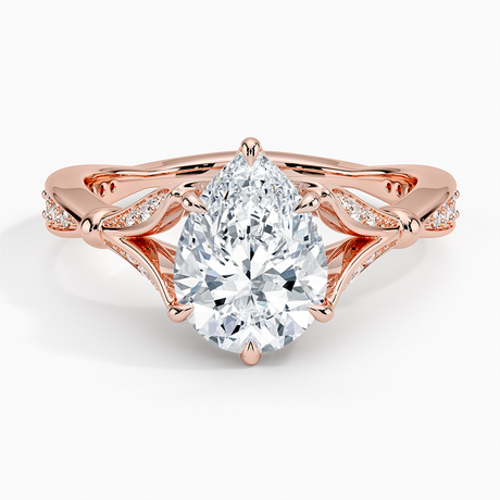 14K Rose Gold Zinnia Diamond Ring (1/3 ct. tw.)