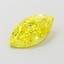 1.57 Ct. Fancy Vivid  Yellow Marquise Lab Grown Diamond