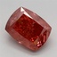3.13 Ct. Fancy Vivid Pink Cushion Lab Grown Diamond