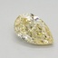 0.80 Ct. Fancy Yellow Pear Lab Grown Diamond