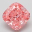 3.09 Ct. Fancy Vivid Pink Cushion Lab Grown Diamond