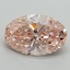6.19 Ct. Fancy Vivid Pink Oval Lab Grown Diamond