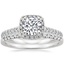 18K White Gold Adorned Odessa Diamond Ring (1/3 ct. tw.) with Sonora Diamond Ring (1/8 ct. tw.)
