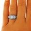 The Dresda Ring, smalltop view on a hand