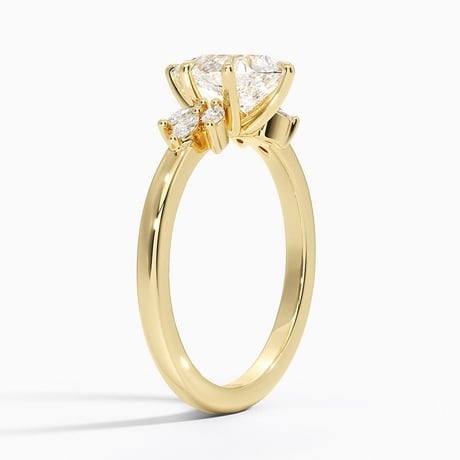 Marquise Cluster Diamond Engagement Ring