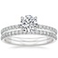 18K White Gold Delicate Amelie Diamond Bridal Set