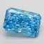 8.09 Ct. Fancy Vivid  Blue Radiant Lab Grown Diamond
