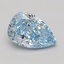 4.10 Ct. Fancy Vivid Blue Pear Lab Grown Diamond