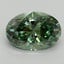 2.00 Ct. Fancy Vivid Pacific Green Oval Lab Grown Diamond
