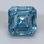 10.44 Ct. Fancy Vivid Malibu Blue Asscher Lab Grown Diamond