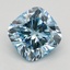 1.54 Ct. Fancy Intense Blue Cushion Lab Grown Diamond