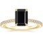 18K Yellow Gold Demi Half Coverage Diamond Ring (1/5 ct. tw.), smalltop view