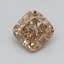 0.39 Ct. Light  Brown Cushion Lab Grown Diamond