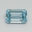 1.02 Ct. Fancy Intense Blue Emerald Lab Grown Diamond