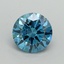 1.57 Ct. Fancy Vivid Blue Round Lab Grown Diamond