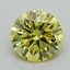1.22 Ct. Fancy Intense Yellow Round Lab Grown Diamond