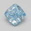 1.57 Ct. Fancy Vivid Blue Cushion Lab Grown Diamond