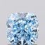 1.11 Ct. Fancy Vivid  Blue Cushion Lab Grown Diamond
