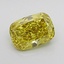 1.61 Ct. Fancy Intense Greyish Yellow Cushion Lab Grown Diamond