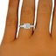The Agathi Ring, smalltop view on a hand
