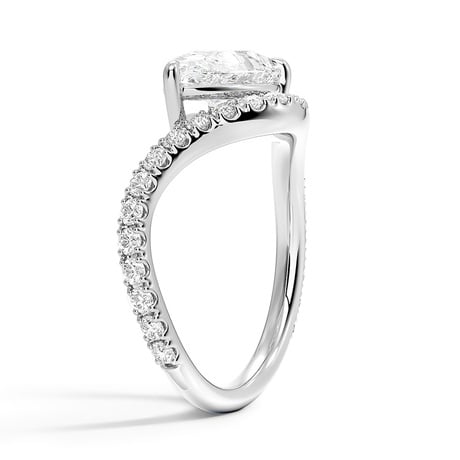 18K White Gold Silhouette Diamond Ring (1/2 ct. tw.)