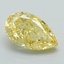 1.06 Ct. Fancy Vivid Yellow Pear Lab Grown Diamond