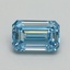 2.05 Ct. Fancy Vivid Blue Emerald Lab Grown Diamond