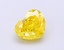1.11 Ct. Fancy Vivid  Yellow Heart Lab Grown Diamond