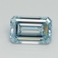 1.04 Ct. Fancy Intense Blue Emerald Lab Grown Diamond