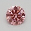 0.36 Ct. Fancy Vivid Pink Round Lab Grown Diamond