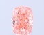 2.70 Ct. Fancy Vivid  Pink Cushion Lab Grown Diamond
