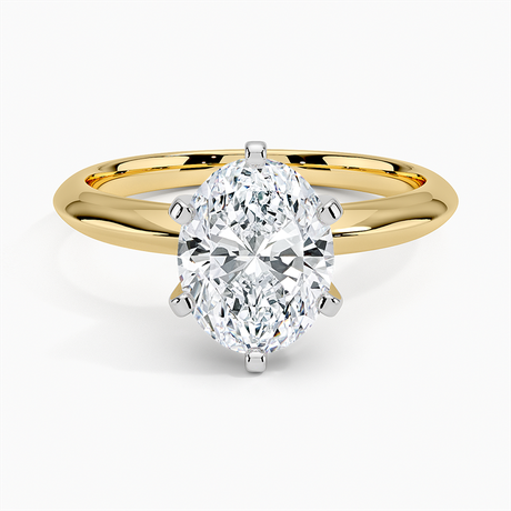 18K Yellow Gold Classic Six-Prong Solitaire Ring