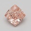 2.57 Ct. Fancy Vivid Pink Cushion Lab Grown Diamond