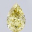 3.55 Ct. Fancy Intense Yellow Pear Lab Grown Diamond