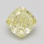 0.73 Ct. Fancy Yellow Cushion Diamond