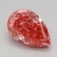 1.55 Ct. Fancy Vivid Pink Pear Lab Grown Diamond