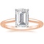 14K Rose Gold Four-Prong Comfort Fit 1.5mm Ring, smalltop view