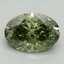 2.17 Ct. Fancy Vivid Green Oval Lab Grown Diamond
