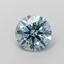 1.02 Ct. Fancy Intense  Blue Round Lab Grown Diamond